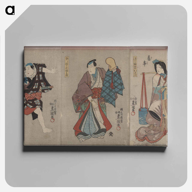 アートパネル-Mukashigatari Kuwana Matsuri no Furugoto
 - 歌川 国貞 Canvas.