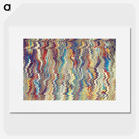アートポスター-Glitch Pattern Background
 - 大英図書館 Poster.