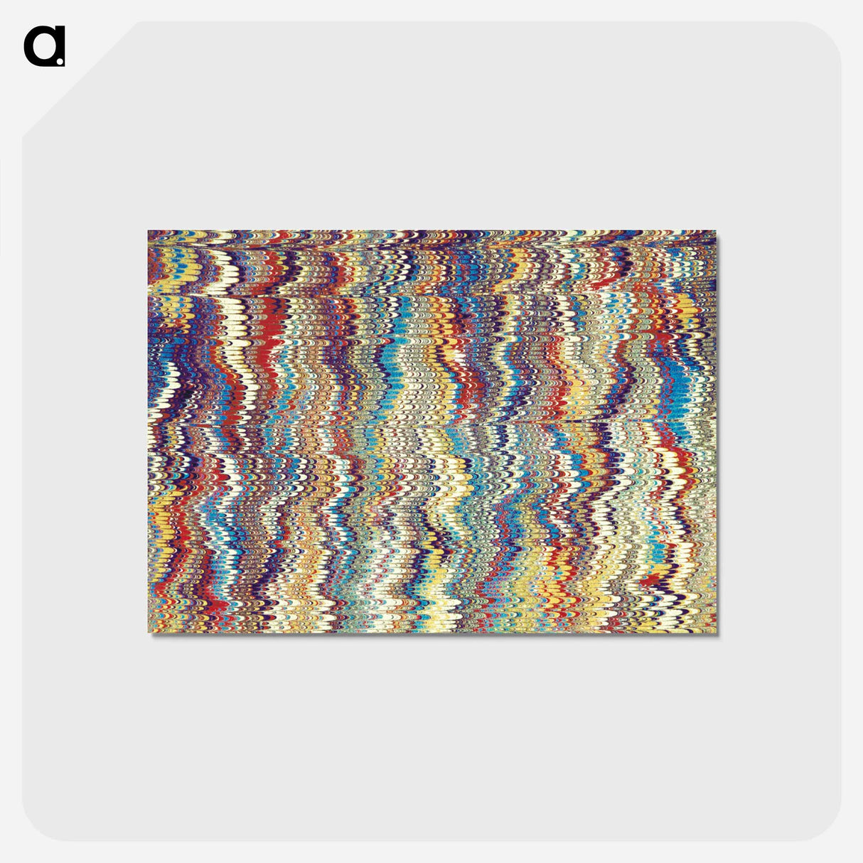 アートポストカード-Glitch Pattern Background
 - 大英図書館 Postcard.