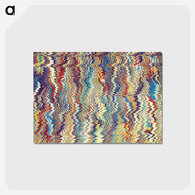 アートポストカード-Glitch Pattern Background
 - 大英図書館 Postcard.