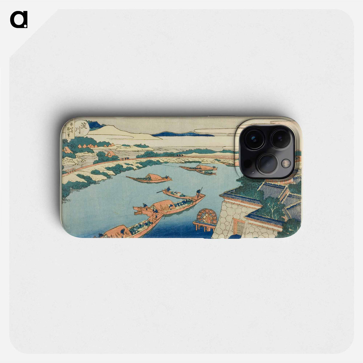 Hokusai's Moonlight on the Yodo River - Katsushika Hokusai Phone Case.