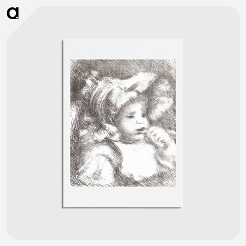 Child with a Biscuit - ピエール オーギュスト ルノワール Postcard.