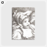 アートポストカード-Child with a Biscuit - ピエール オーギュスト ルノワール Postcard.