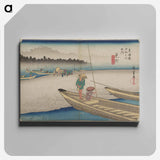 アートパネル-Figures in Boats
 - 歌川 広重 Canvas.
