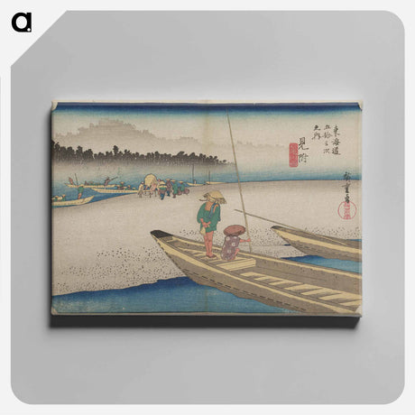 アートパネル-Figures in Boats
 - 歌川 広重 Canvas.