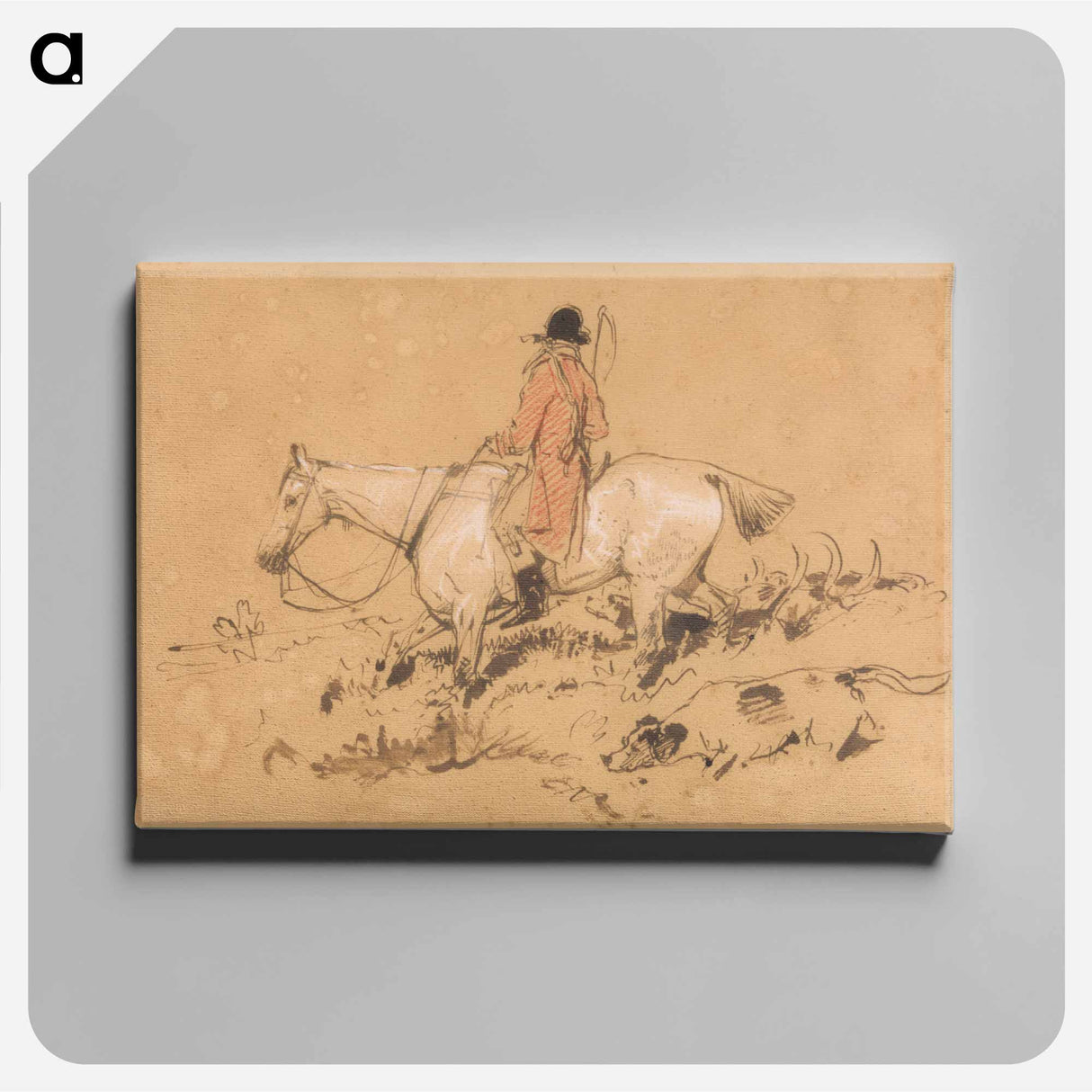 アートパネル-Huntsman with Hounds
 - イェール大学アートギャラリー Canvas.
