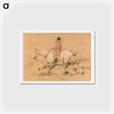 アートポストカード-Huntsman with Hounds
 - イェール大学アートギャラリー Postcard.