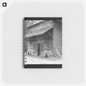 アートメモ帳-Tobacco barn with newly plastered furnace in preparation for "putting in" - ドロテア ラング Memo.