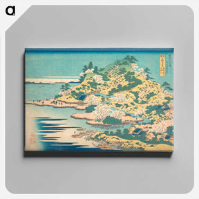 アートパネル-Hokusai's Tenpōzan at the Mouth of the Aji River in Settsu Province - 葛飾 北斎 Canvas.