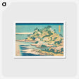 アートポストカード-Hokusai's Tenpōzan at the Mouth of the Aji River in Settsu Province - 葛飾 北斎 Postcard.