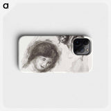 Stone with Three Sketches - Pierre Auguste Renoir Phone Case.