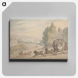 アートパネル-The Canterbury-Dover Coach Passing Vanbrugh Castle
 - イェール大学アートギャラリー Canvas.