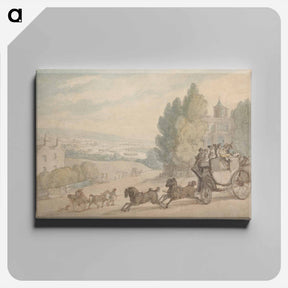 アートパネル-The Canterbury-Dover Coach Passing Vanbrugh Castle
 - イェール大学アートギャラリー Canvas.