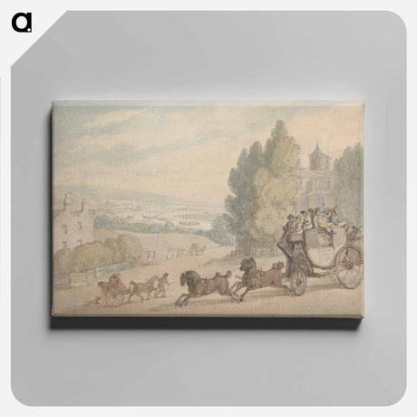 アートパネル-The Canterbury-Dover Coach Passing Vanbrugh Castle
 - イェール大学アートギャラリー Canvas.