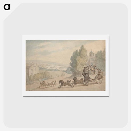 アートポストカード-The Canterbury-Dover Coach Passing Vanbrugh Castle
 - イェール大学アートギャラリー Postcard.