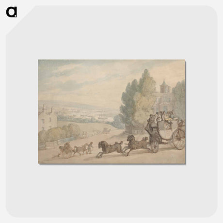 アートポストカード-The Canterbury-Dover Coach Passing Vanbrugh Castle
 - イェール大学アートギャラリー Postcard.