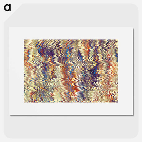 アートポスター-Glitch Pattern Background
 - 大英図書館 Poster.