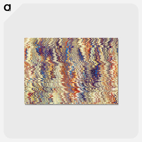 アートポストカード-Glitch Pattern Background
 - 大英図書館 Postcard.