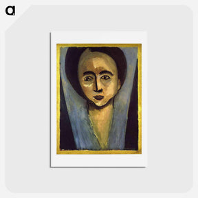 アートポストカード-Portrait of Sarah Stein - アンリ マティス Postcard.