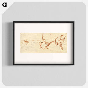 アートポスター-Hokusai's bird - 葛飾 北斎 Poster.