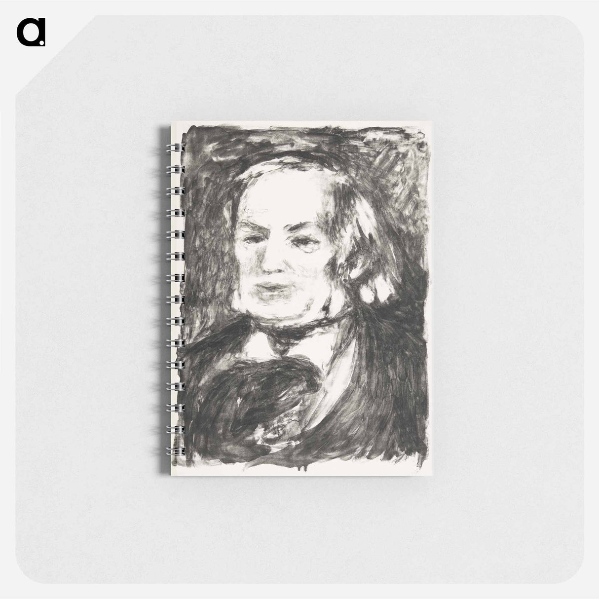 Portrait of Richard Wagner - ピエール オーギュスト ルノワール Memo.