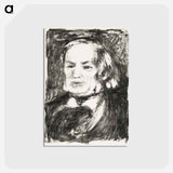 アートポストカード-Portrait of Richard Wagner - ピエール オーギュスト ルノワール Postcard.