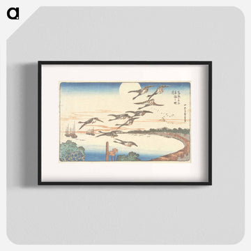 Full Moon over Takanawa
 - 歌川 広重 Poster.