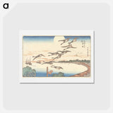 アートポストカード-Full Moon over Takanawa
 - 歌川 広重 Postcard.
