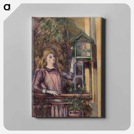 アートパネル-Girl with Birdcage
 - バーンズ・コレクション Canvas.