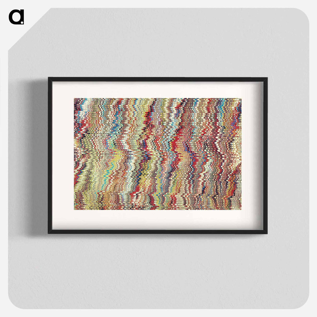 アートポスター-Glitch Pattern Remix
 - 大英図書館 Poster.