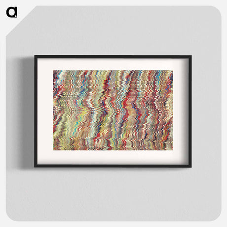アートポスター-Glitch Pattern Remix
 - 大英図書館 Poster.