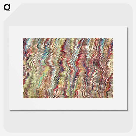 アートポスター-Glitch Pattern Remix
 - 大英図書館 Poster.