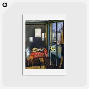 アートポストカード-Studio, Quay of Saint-Michel - アンリ マティス Postcard.