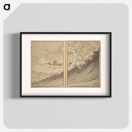 アートポスター-Katsushika Hokusai's One Hundred Views of Mount Fuji - 葛飾 北斎 Poster.