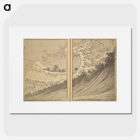 アートポスター-Katsushika Hokusai's One Hundred Views of Mount Fuji - 葛飾 北斎 Poster.