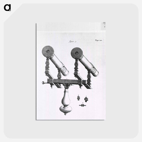 アートポストカード-Binocular Telescope
 - 国立医学図書館 Postcard.