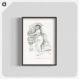 アートポスター-Femme au cep de vigne - ピエール オーギュスト ルノワール Poster.