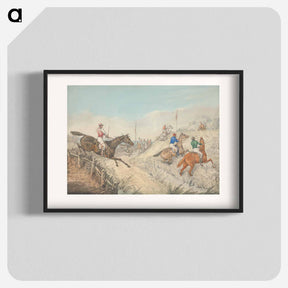 アートポスター-Steeplechasing: The Field Jumping in and Out of a Lane
 - イェール大学アートギャラリー Poster.