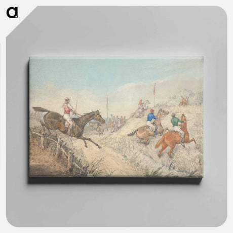 アートパネル-Steeplechasing: The Field Jumping in and Out of a Lane
 - イェール大学アートギャラリー Canvas.