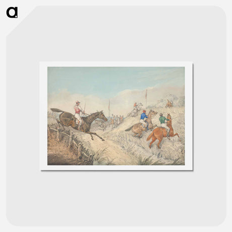 アートポストカード-Steeplechasing: The Field Jumping in and Out of a Lane
 - イェール大学アートギャラリー Postcard.