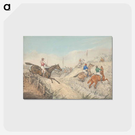 アートポストカード-Steeplechasing: The Field Jumping in and Out of a Lane
 - イェール大学アートギャラリー Postcard.