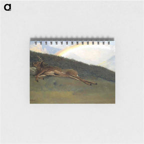 アートメモ帳-Rainbow over a Fallen Stag - アルバート ビアスタット Memo.