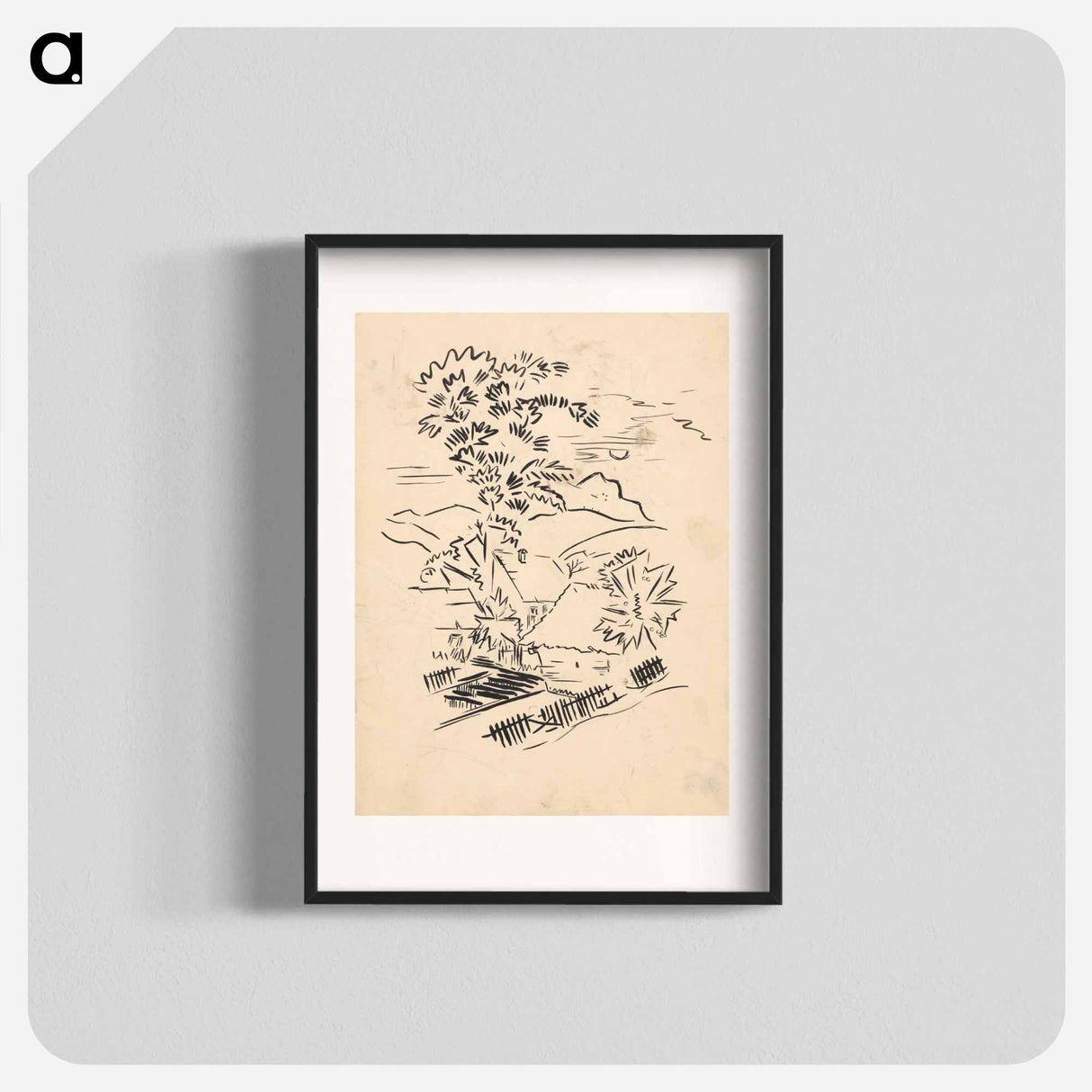 Village motif - アーノルド ピーター ワイズ クビンチャン Poster.
