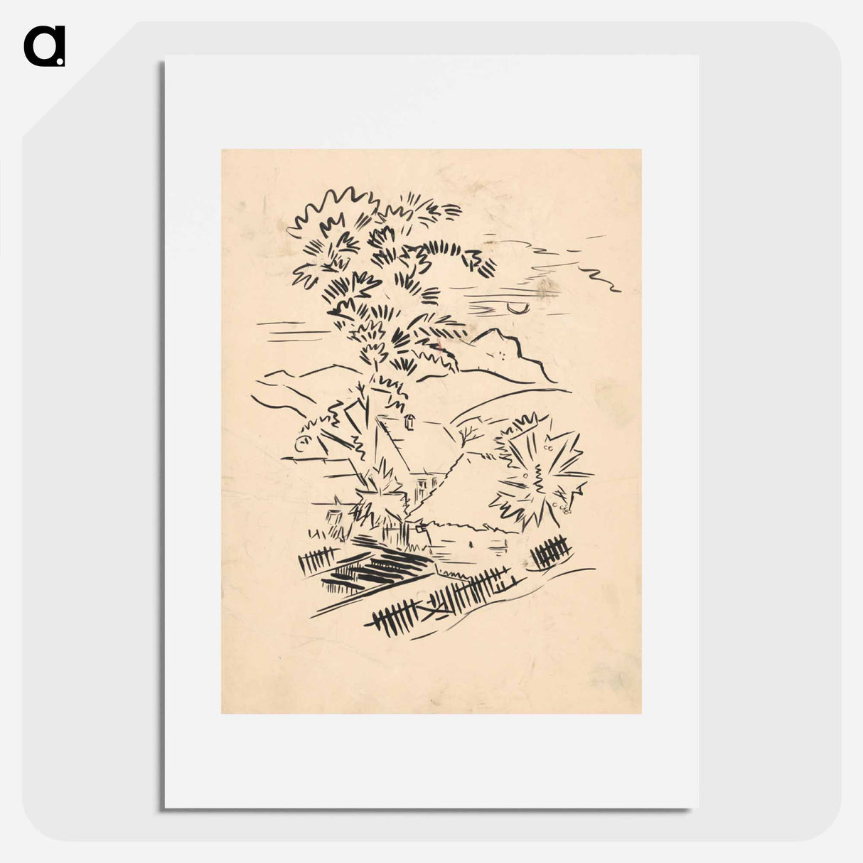 Village motif - アーノルド ピーター ワイズ クビンチャン Poster.