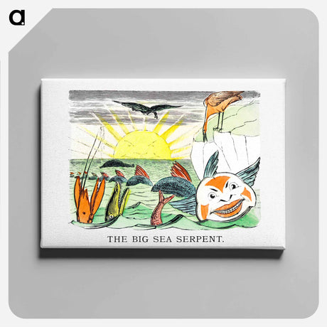 アートパネル-Sea Serpent Illustration
 - 大英図書館 Canvas.
