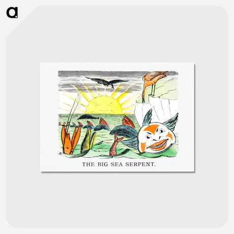 アートポストカード-Sea Serpent Illustration
 - 大英図書館 Postcard.