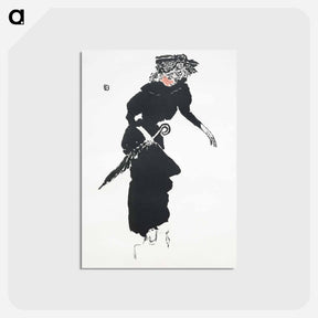 アートポストカード-Woman with an Umbrella
 - クリーブランド美術館 Postcard.