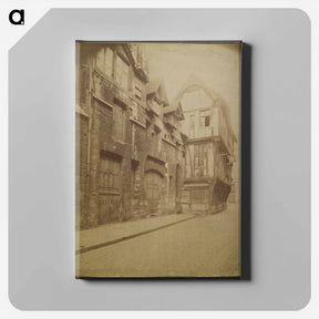 アートパネル-Rouen, Maison rue Saint-Romain
 - ウジェーヌ アジェ Canvas.