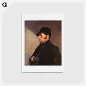 アートポストカード-Portrait of the Artist's Father - ギュスターヴ クールベ Postcard.