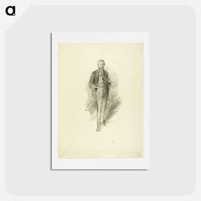 アートポストカード-Joseph Pennell by James McNeill Whistler
 - ジョセフ ペネル Postcard.